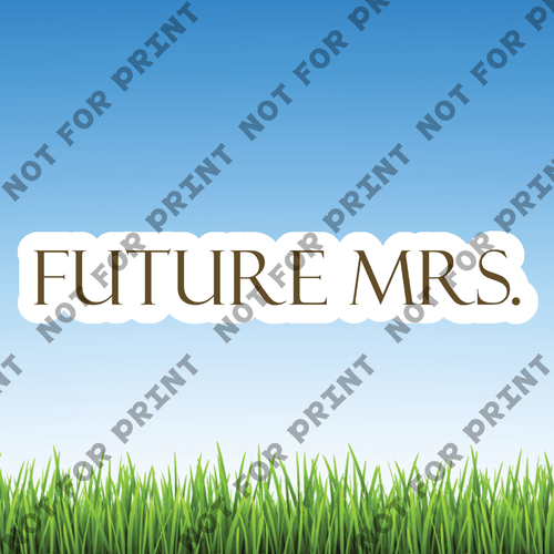 ACME Yard Cards Medium Future Mrs. #009