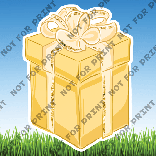 ACME Yard Cards Medium Gold & Cream Wedding Theme #028