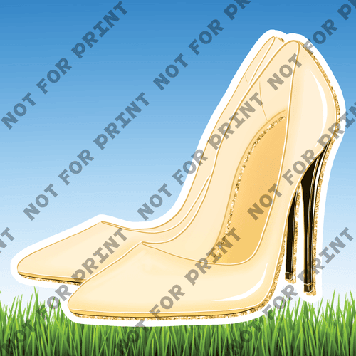 ACME Yard Cards Medium Gold & Cream Wedding Theme #031
