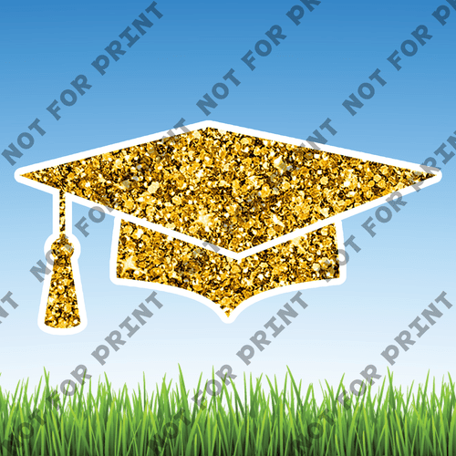 ACME Yard Cards Medium Graduation Caps, Gowns & Diplomas #046