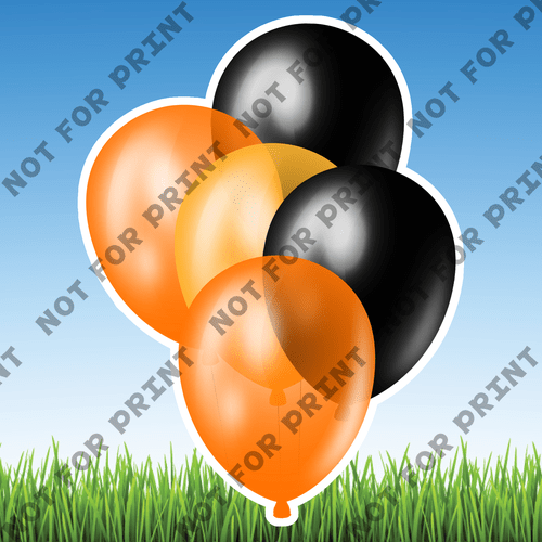 ACME Yard Cards Medium Halloween Balloons #045
