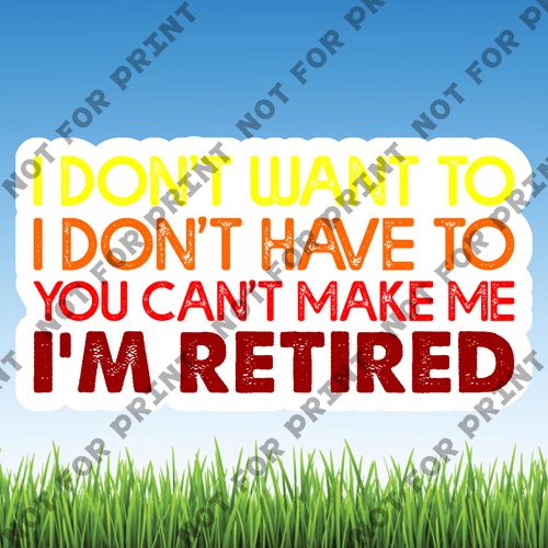 ACME Yard Cards Medium Happy Retirement Word Flair #024