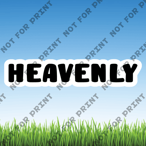 ACME Yard Cards Medium Heavenly Word Flair #001