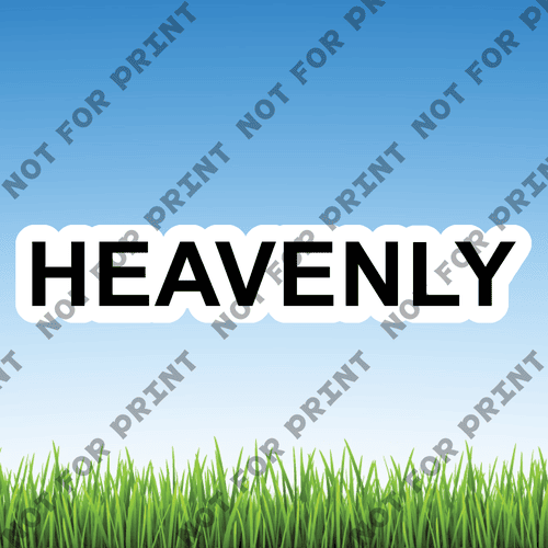 ACME Yard Cards Medium Heavenly Word Flair #002