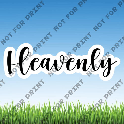 ACME Yard Cards Medium Heavenly Word Flair #003