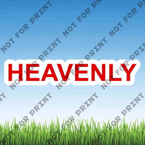 ACME Yard Cards Medium Heavenly Word Flair #005