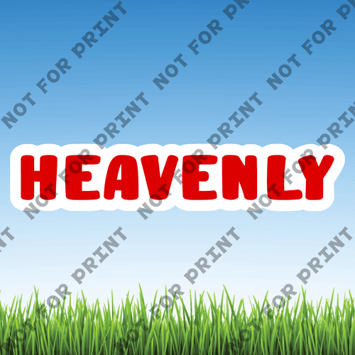 ACME Yard Cards Medium Heavenly Word Flair #006