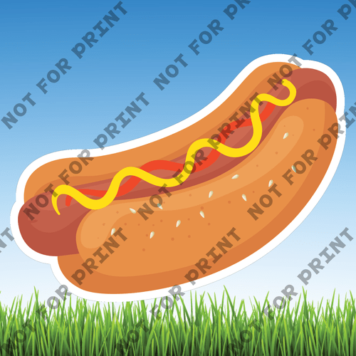 ACME Yard Cards Medium Hot Dog Cart #001