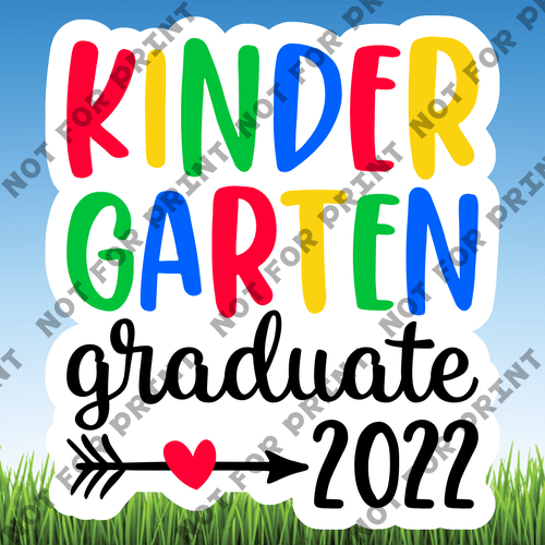 ACME Yard Cards Medium Kindergarten Grad Word Flair #011