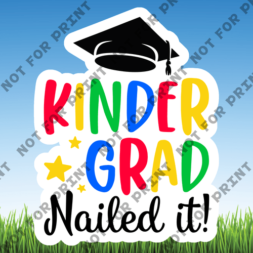 ACME Yard Cards Medium Kindergarten Grad Word Flair #012