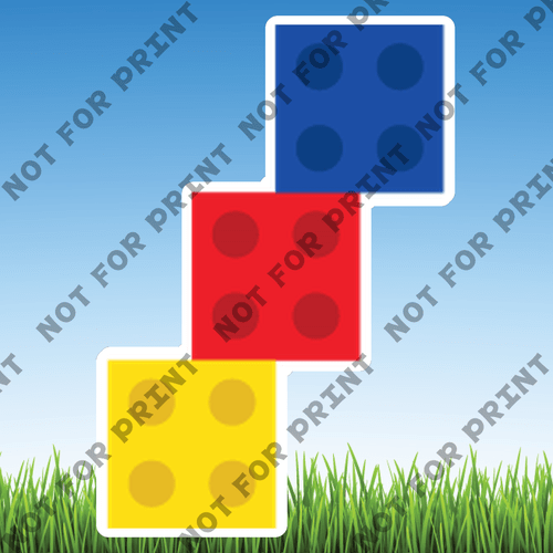 ACME Yard Cards Medium Lego Alphabet & Numbers  #014