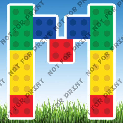 ACME Yard Cards Medium Lego Alphabet & Numbers  #031