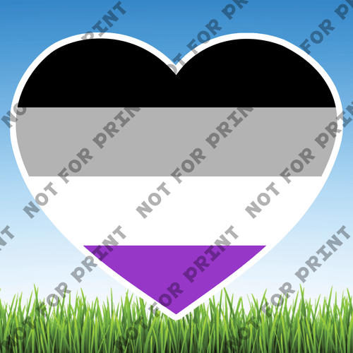 ACME Yard Cards Medium LGBTQ Hearts #003