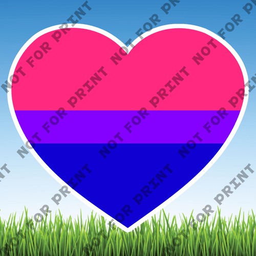 ACME Yard Cards Medium LGBTQ Hearts #005