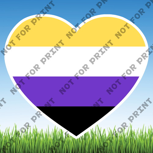 ACME Yard Cards Medium LGBTQ Hearts #011