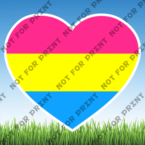 ACME Yard Cards Medium LGBTQ Hearts #013