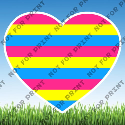 ACME Yard Cards Medium LGBTQ Hearts #014