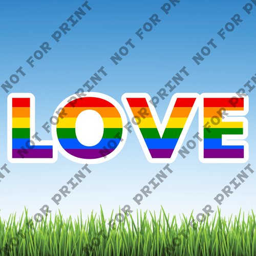 ACME Yard Cards Medium LGBTQ Word Flair #004