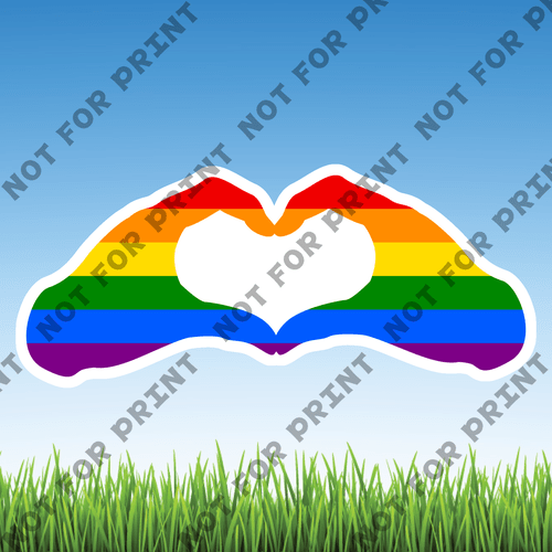 ACME Yard Cards Medium LGBTQ Word Flair #007