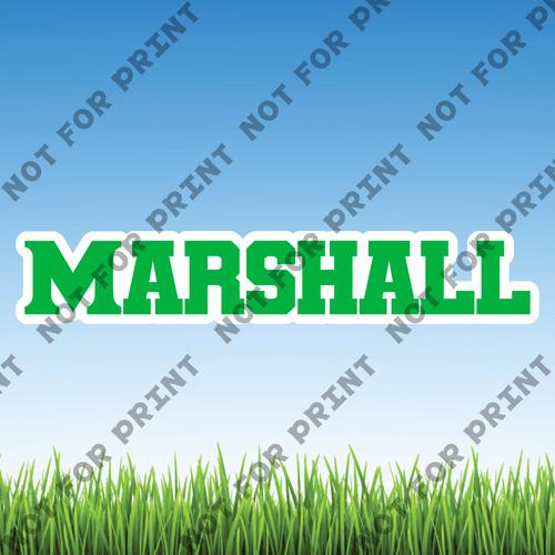 ACME Yard Cards Medium Marshall Bound Word Flair #003