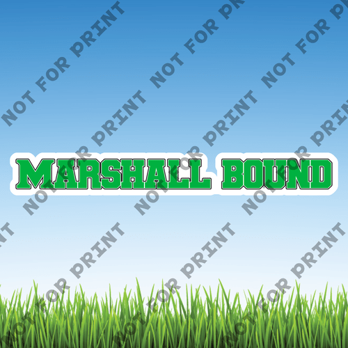 ACME Yard Cards Medium Marshall Bound Word Flair #005