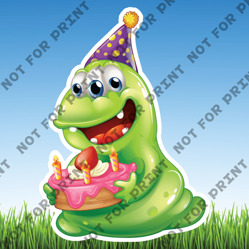 ACME Yard Cards Medium Monsters Birthday Party #001