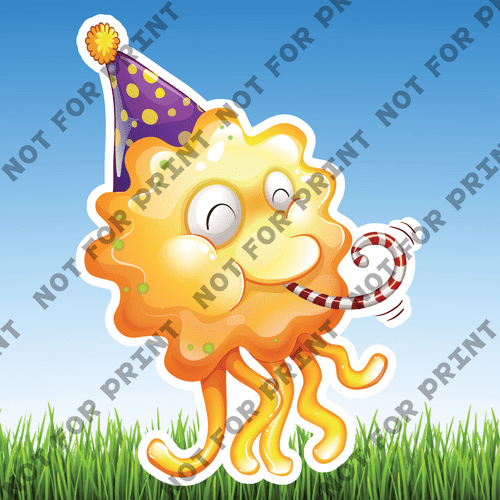 ACME Yard Cards Medium Monsters Birthday Party #002