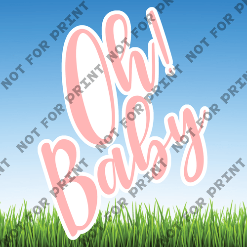 ACME Yard Cards Medium Mujka Baby Girl Elephant #005