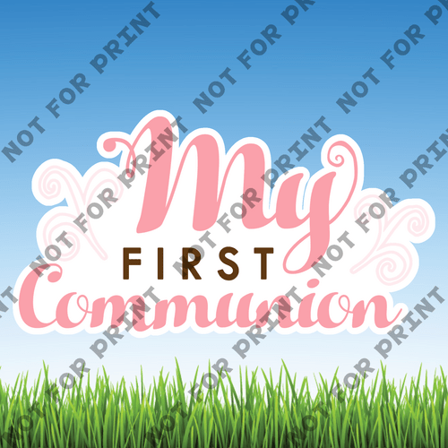 ACME Yard Cards Medium Mujka Girls Communion Collection #060