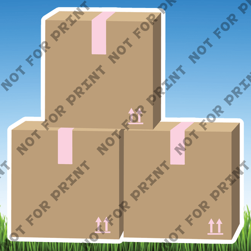 ACME Yard Cards Medium Packing Boxes #012