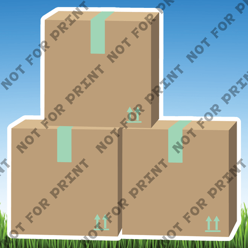 ACME Yard Cards Medium Packing Boxes #013