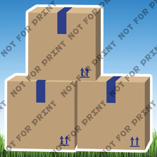 ACME Yard Cards Medium Packing Boxes #014