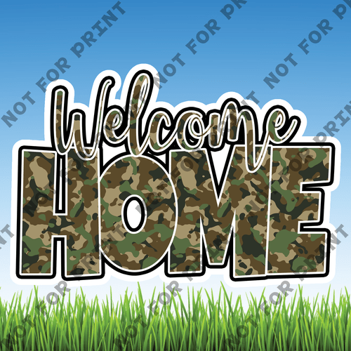 ACME Yard Cards Medium Patriotic Welcome Home II #009