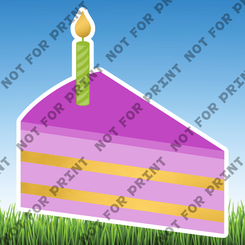 ACME Yard Cards Medium Pink & Purple Birthday Theme #024