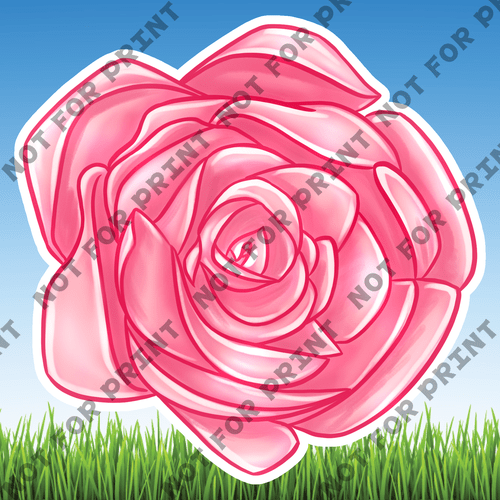 ACME Yard Cards Medium Pink & Red Roses #001