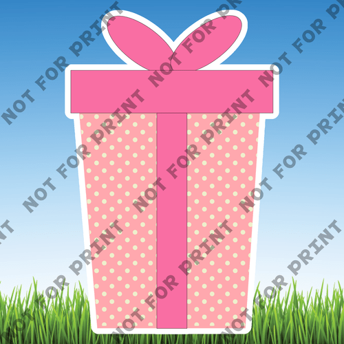 ACME Yard Cards Medium Pink & Teal Birthday Theme #007
