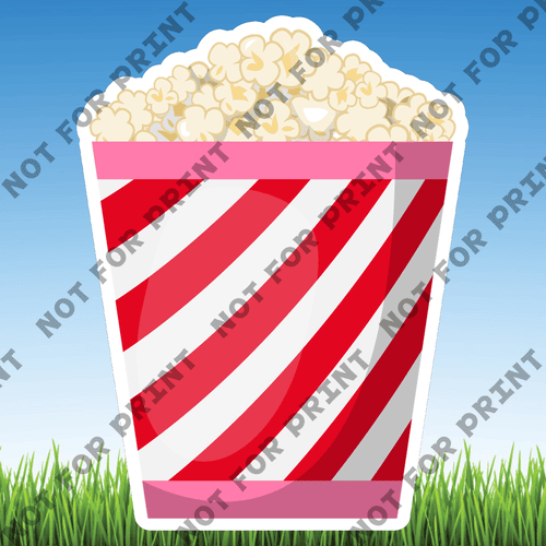 ACME Yard Cards Medium Popcorn Cart #002