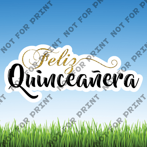 ACME Yard Cards Medium Quinceanera #001