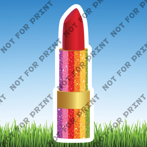 ACME Yard Cards Medium Rainbow Glitter Glam #004