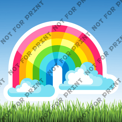ACME Yard Cards Medium Rainbow Unicorn #007