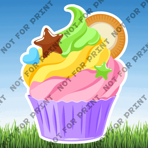 ACME Yard Cards Medium Rainbow Unicorn Sweets #004