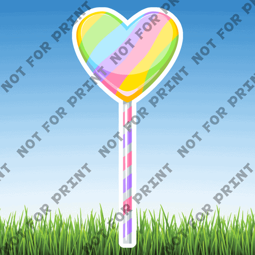 ACME Yard Cards Medium Rainbow Unicorn Sweets #009