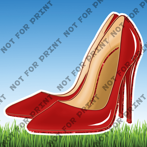 ACME Yard Cards Medium Red Glam Fashion Theme #022