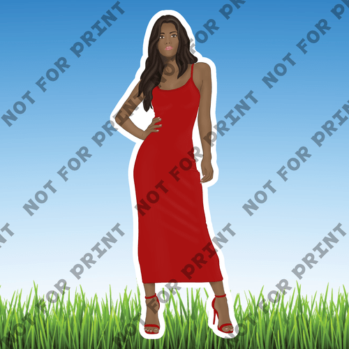 ACME Yard Cards Medium Red Glam Fashion Theme #028