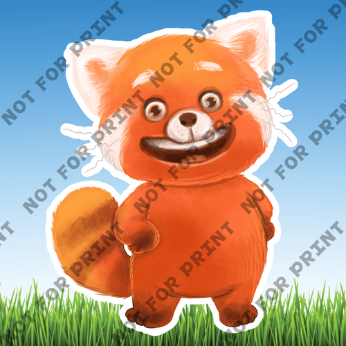 ACME Yard Cards Medium Red Panda Characters #007