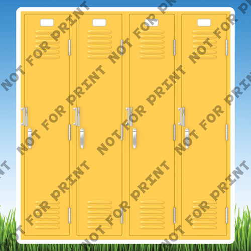 ACME Yard Cards Medium School Lockers Collection I #017