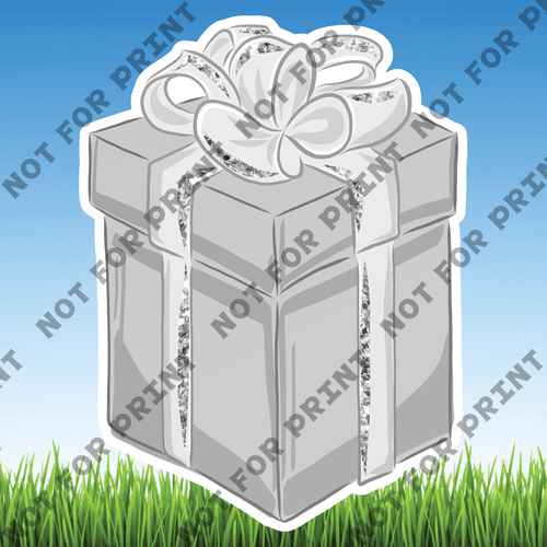 ACME Yard Cards Medium Silver Wedding Theme #042