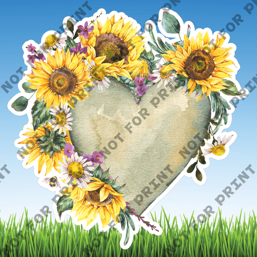 ACME Yard Cards Medium Sunflower Watercolor Collection I #022