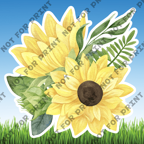 ACME Yard Cards Medium Sunflowers #000