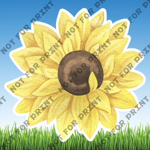 ACME Yard Cards Medium Sunflowers #012